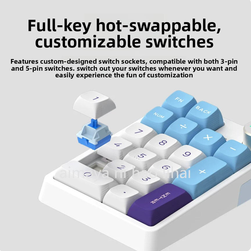 Gaming Keyboard Mini - Kzzi K20 Mini Keypad Tiga Mode