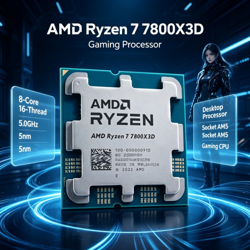 Amd Cpu Ryzen 7 - Ryzen 7 7800X3D AMD CPU Desktop
