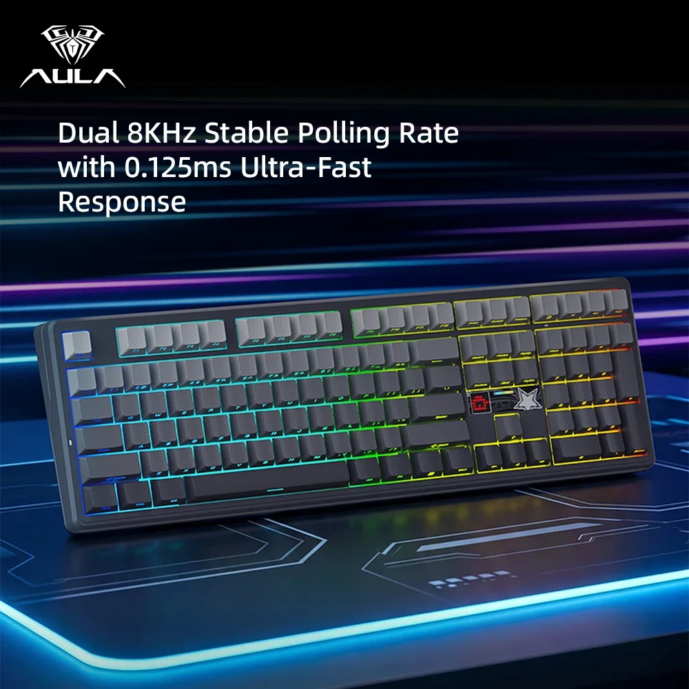 AULA F108 Pro V2 Keyboard Meka - Gaming Keyboard Hot Swappable ulasan dan harga